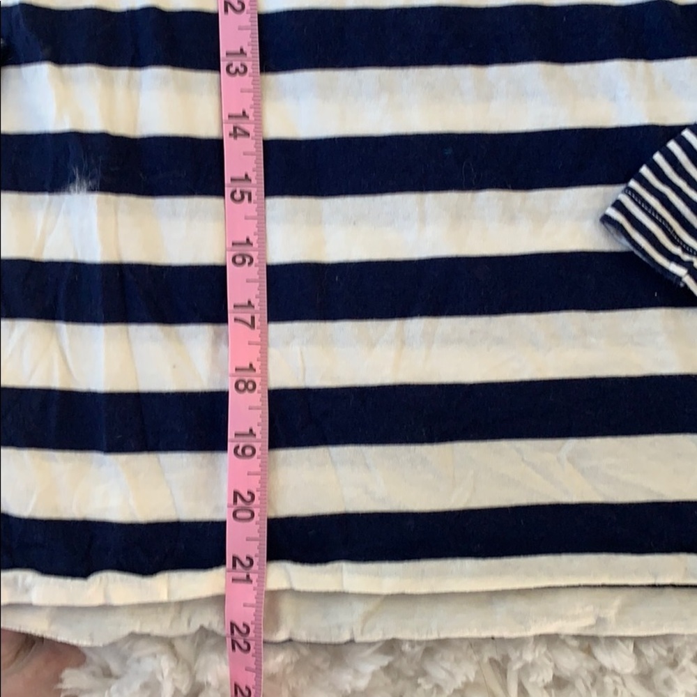 Aerie Women’s Blue White Stripe Cropped Long Sleeve Shirt Size XS - Picture 5 of 8